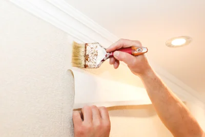 Pose de papier peint à Lédenon — revêtements muraux et toiles de verre